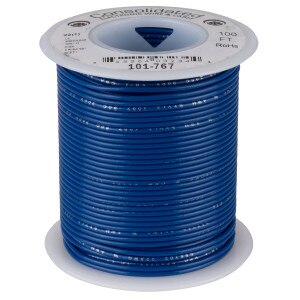 Consolidated 22 AWG Blue Solid Hook-Up Wire 100 ft.
